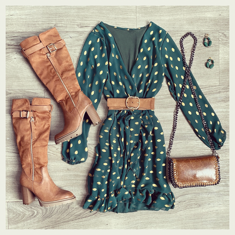 Robe verte - SANDRA